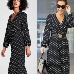 Black and white polka dot Zara jumpsuit